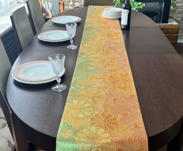 西陣織 着物 帯 テーブルランナー NTR005 Japanese style by C