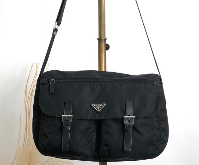 日本直送 名牌中古包 】PRADA プラダ ショルダーバッグ ブラック