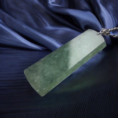 本日限定販売｜天然ビルマ翡翠 アイス種 濃緑 平安無事牌 ネックレス