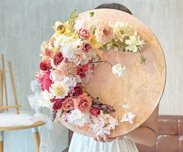 No.79】 テクスチャーアート アート 絵画 花 フラワーアート 大きい No