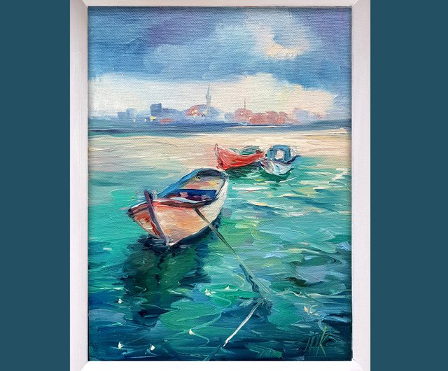 帆船贄田越郎画