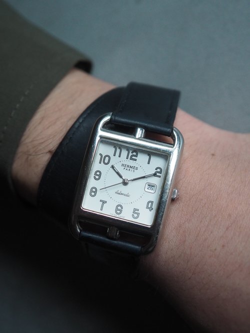 HERMES エルメス ケープコッド ドゥブルトゥール ウォッチ 腕時計