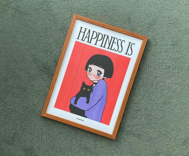 韓国 リソグラフ A3 イラスト ポスター Olittlething - Pinkoi