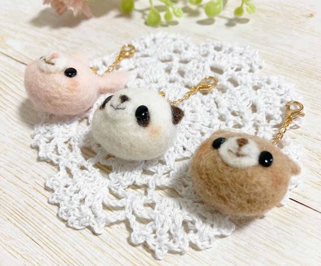 ちびころアニマルズ 〜ナチュラル〜 うさぎ パンダ くま 羊毛フェルト