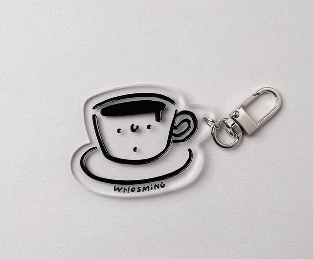 台湾 コーヒーカップモチーフのキーホルダー WHOSMiNG - Pinkoi