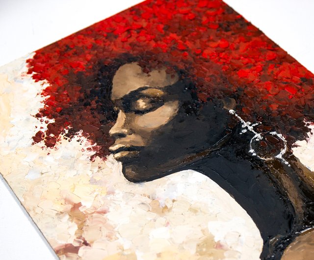 ロシア アフリカの女性の絵 アフリカ系アメリカ人の女性のオリジナル