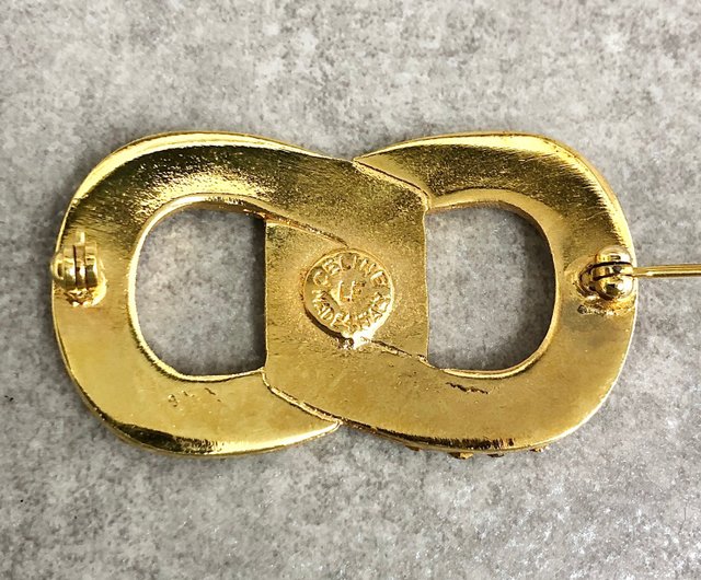 日本直送 名牌中古包 】CELINE セリーヌ ブローチ ゴールド ホース