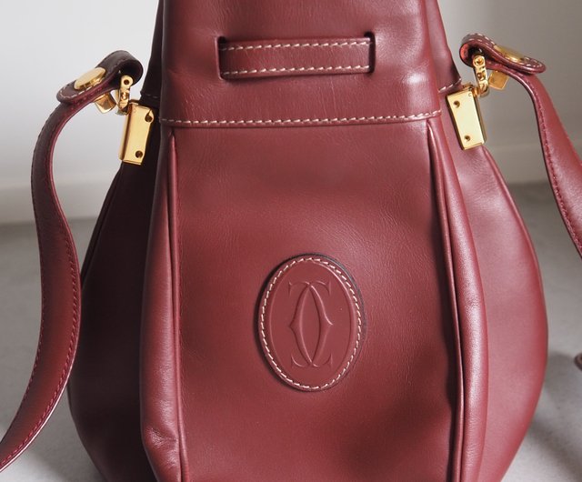 CARTIER カルティエ マストライン 巾着 ショルダーバッグ ヴィンテージ