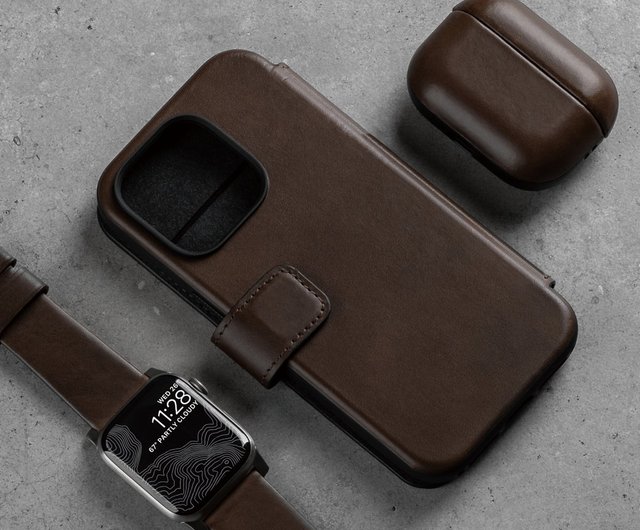 台湾 【NOMAD USA】厳選ホーウィンレザーケース-iPhone 15 Pro Max