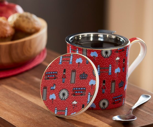 台湾 【T2 tea】ボーンチャイナマグカップ_イングリッシュ