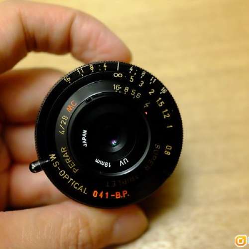 宮崎光學28mm f4 Perar Triplet 黑漆版《日本手工製》 MS-Optical