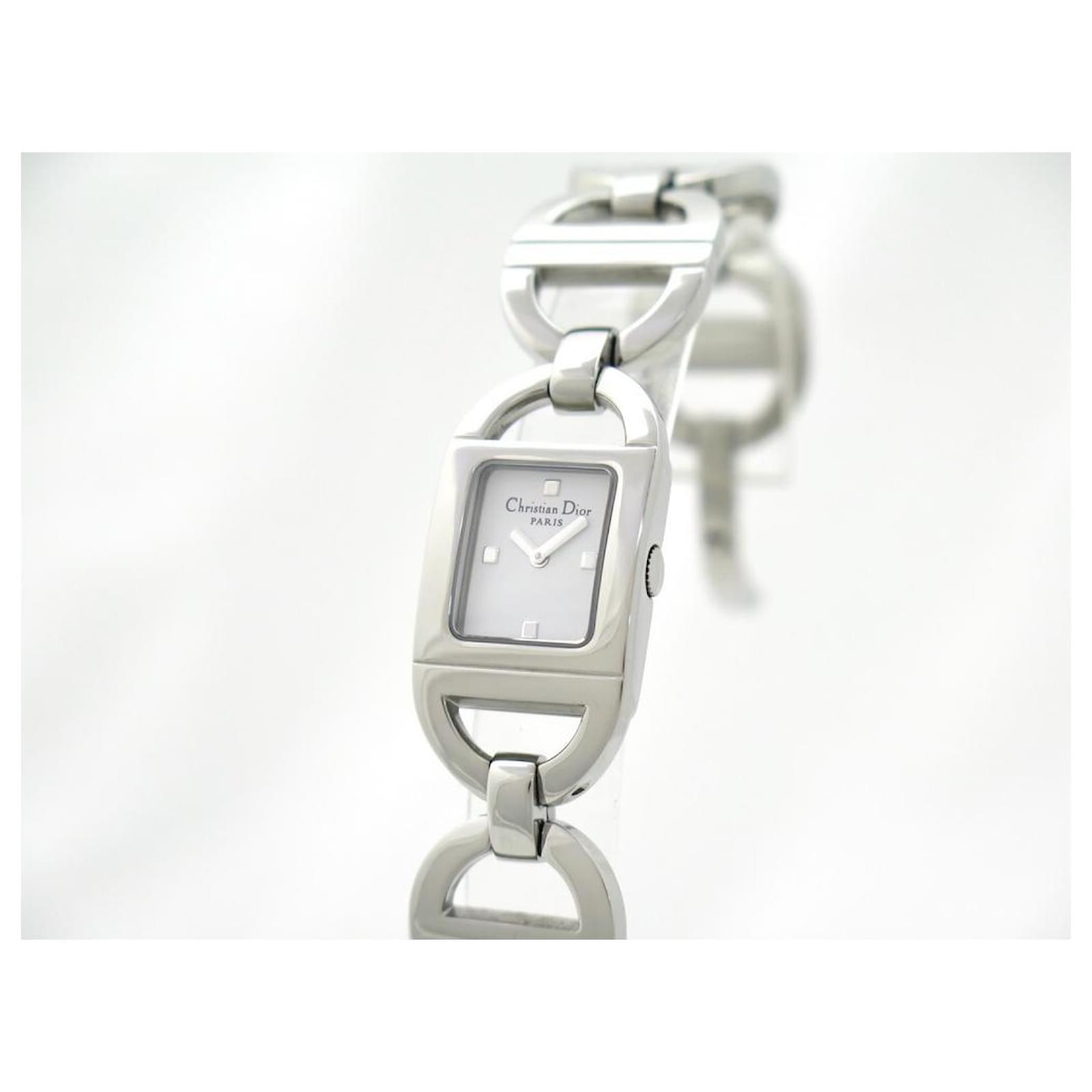 NEW CHRISTIAN DIOR PANDIORA D WATCH78-108 QUARTZ 19 MM STEEL WATCH