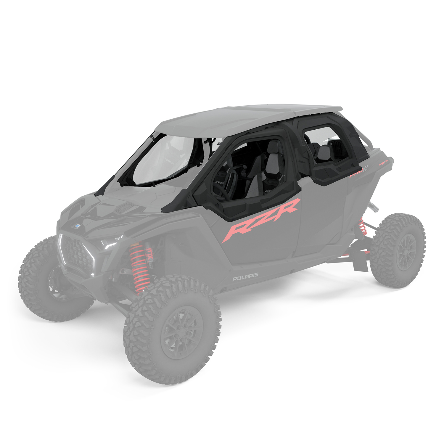Zip Window Upper Doors for RZR PRO XP 4, Front & Rear, Poly, Set