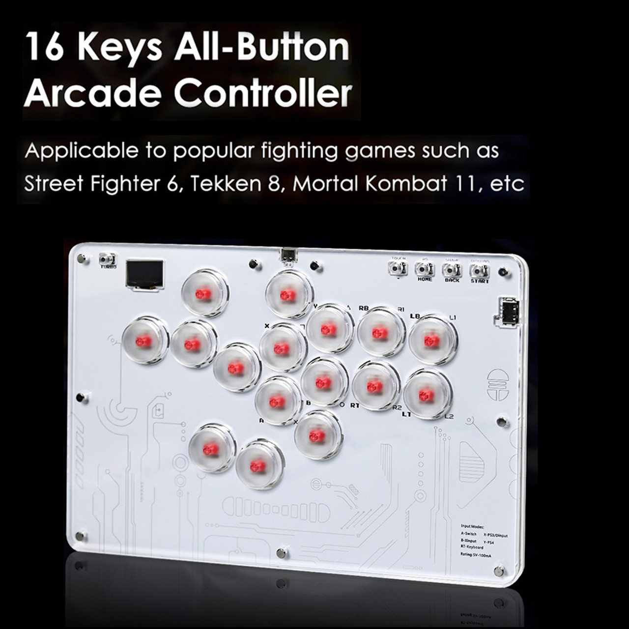 HITBOX Fighting Keyboard Arcade Joystick Advanced Buttons Street