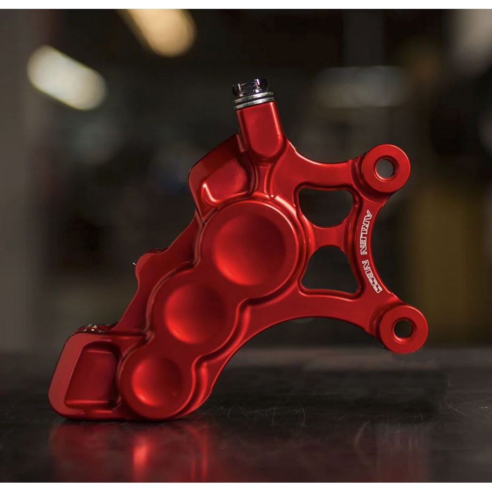 Arlen Ness Six-Piston Differential Bore Front Caliper for Harley