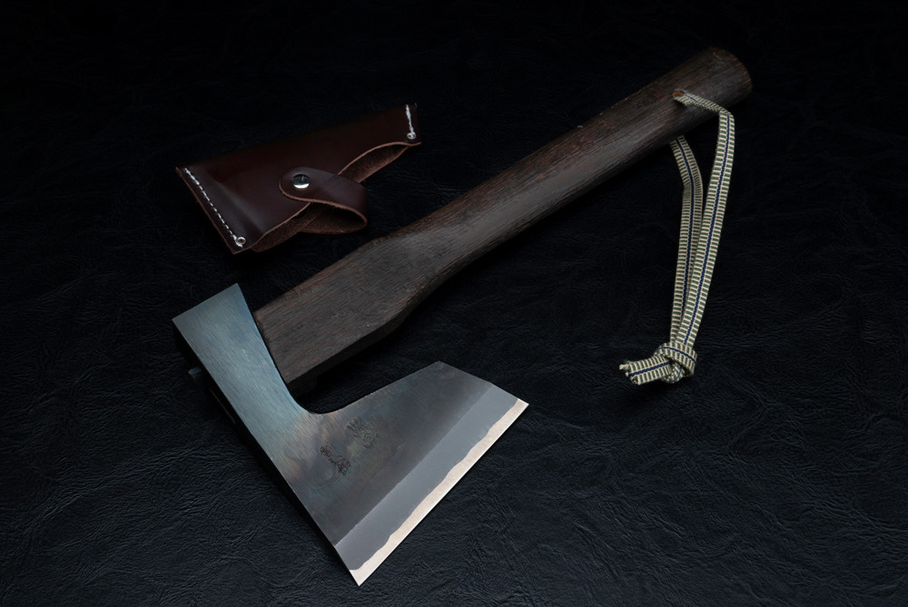 Mizuno Seisakujo Handmade Japanese Jigata/YakiI-E Axe Warikomi