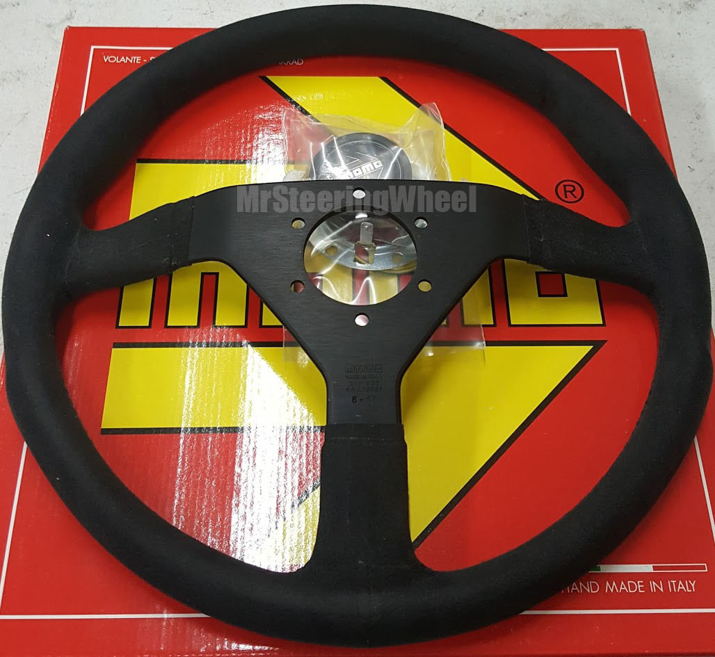 MOMO Monte Carlo Alcantara Black 350mm Steering Wheel