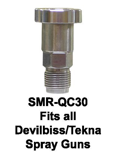 Q-Cup Spray Gun Cup Adapter SMR-QC30 - Fits all Devilbiss/Tekna
