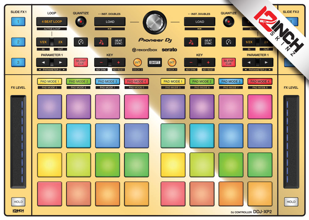 Pioneer DDJ-XP2 Skinz - Metallics - 12inchSkinz