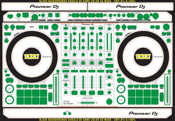 Pioneer DDJ-1000SRT-Skinz- CUSTOM - 12inchSkinz