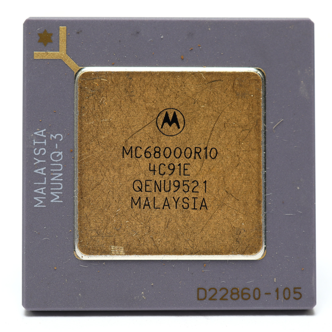 Motorola MC68000R10 32-Bit CPU Microprocessor