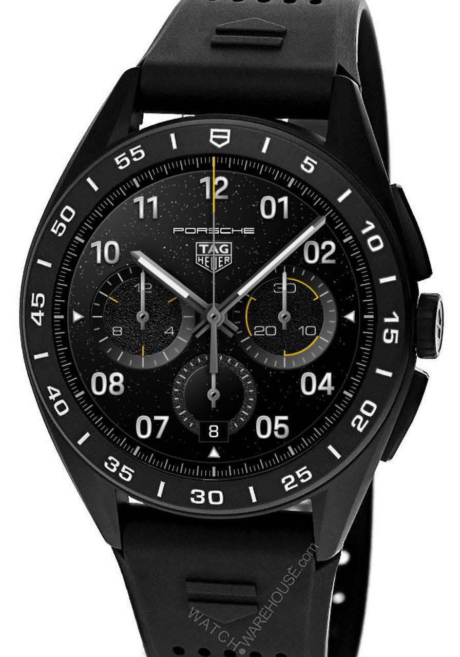 TAG HEUER Connected Calibre E4 45MM Rubber Men's Watch SBR8A80