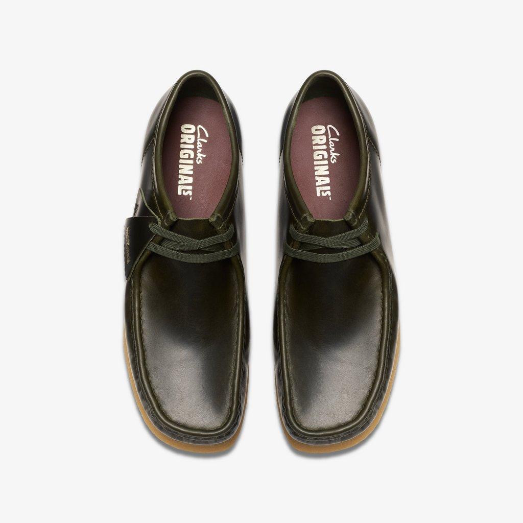 Clarks Wallabee- Forest Green Leather - GQ Gentlemen's Quarters