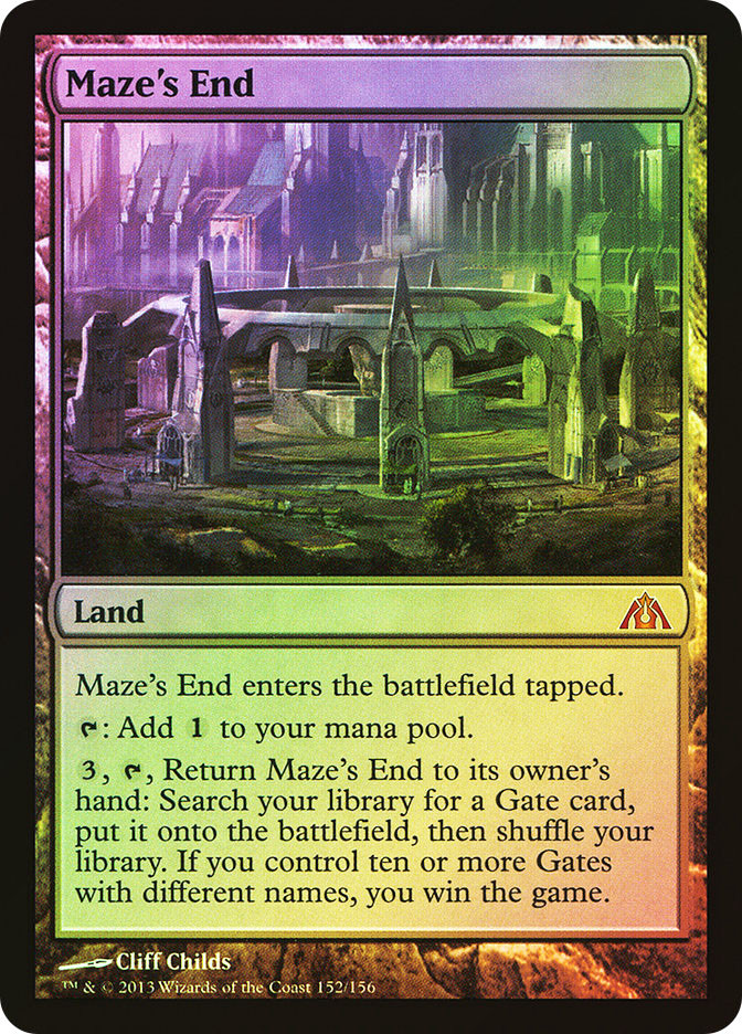 迷路の終わり 英語版 foil Maze's End mtg