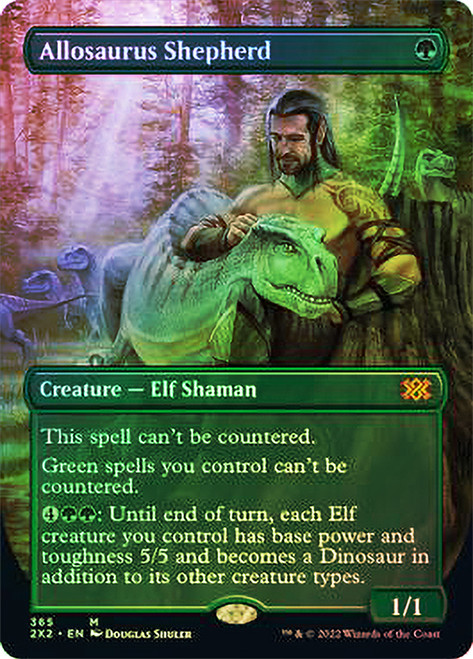 Allosaurus Shepherd (Borderless) | Double Masters 2022 - Variants