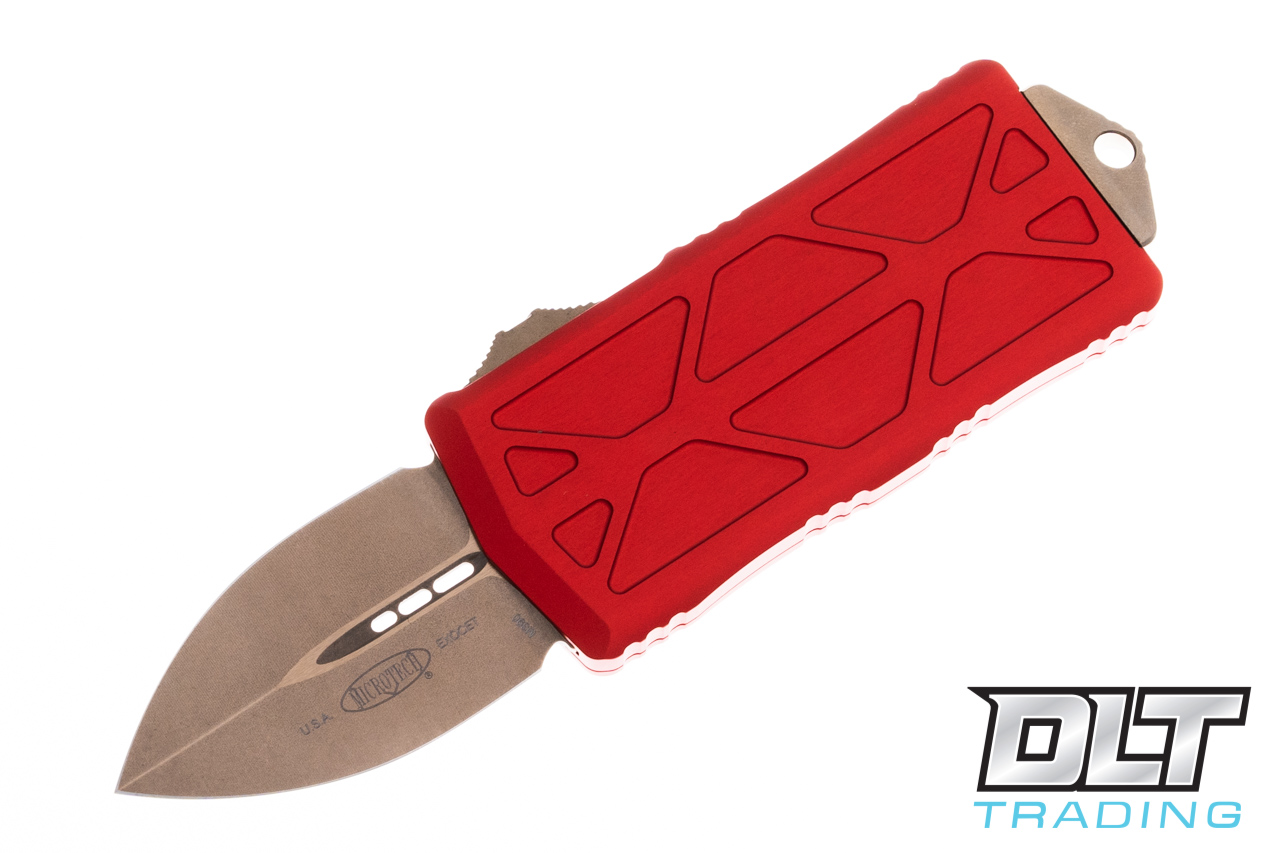 Microtech 157-13RD Exocet D/E - Red Handle - Bronze Blade - DLT