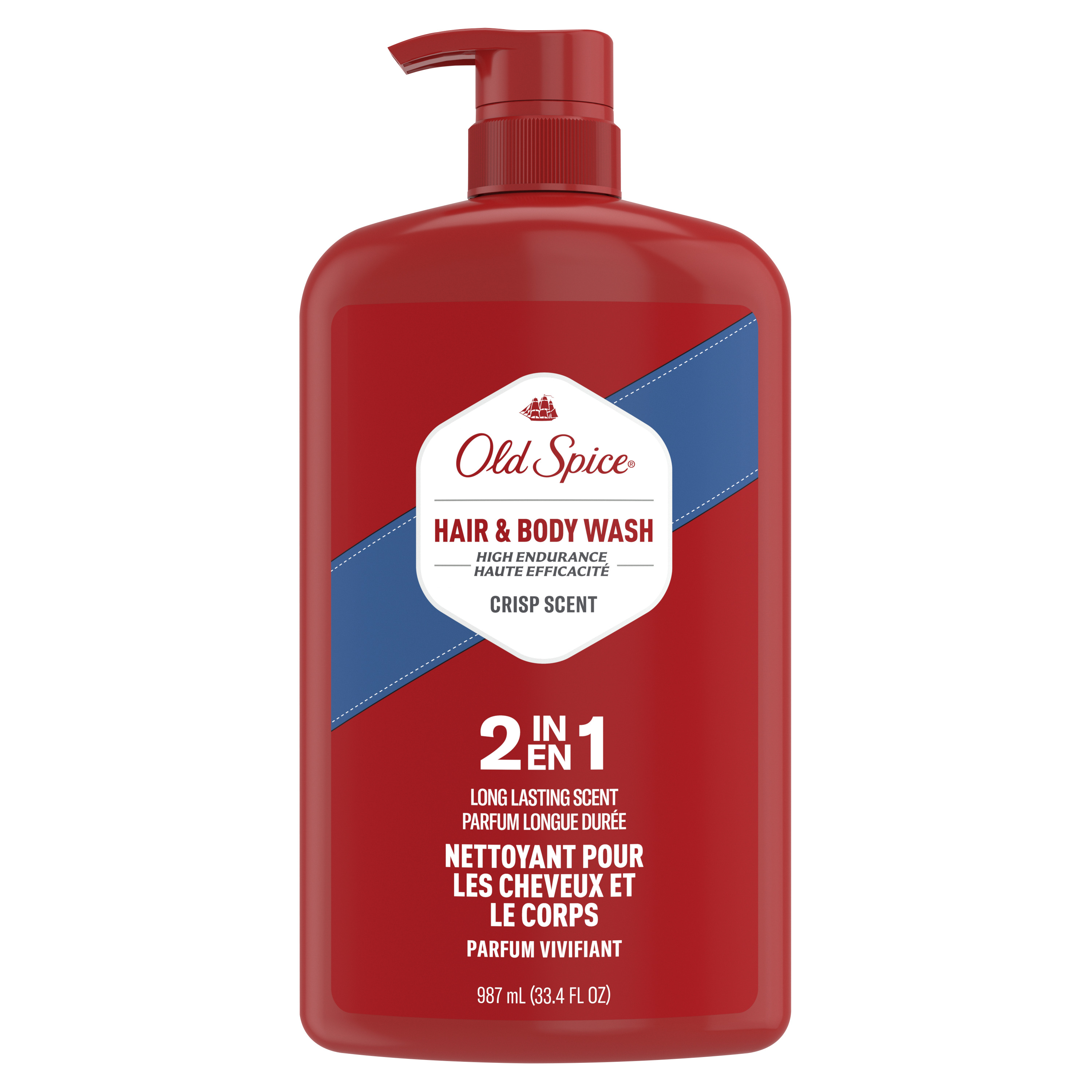 Old Spice Men's Body Wash Pump, Swagger Scent of Confidence, 987