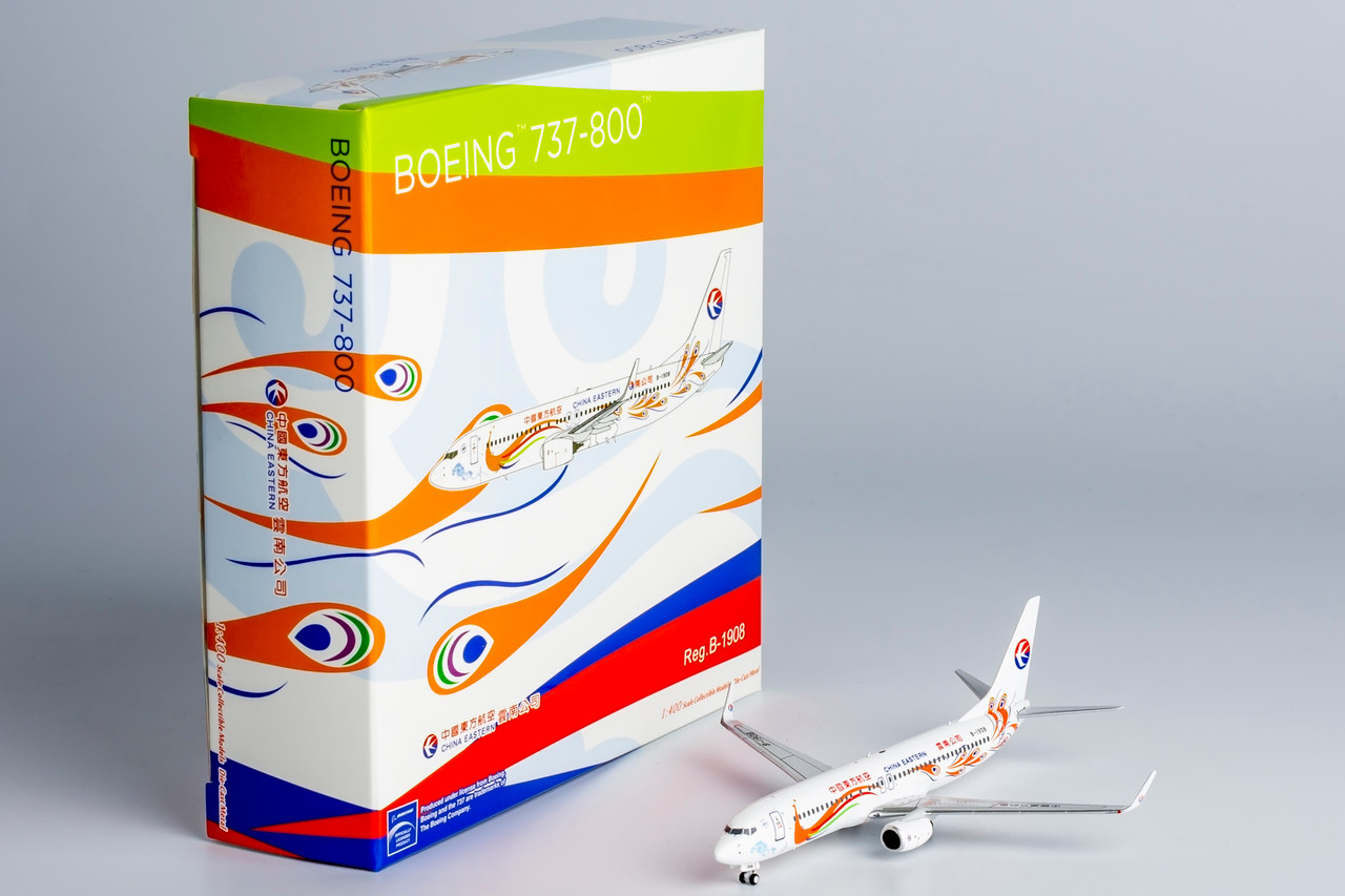 NG Model China Eastern Airlines 737-800/w Yunnan Peacock (orange