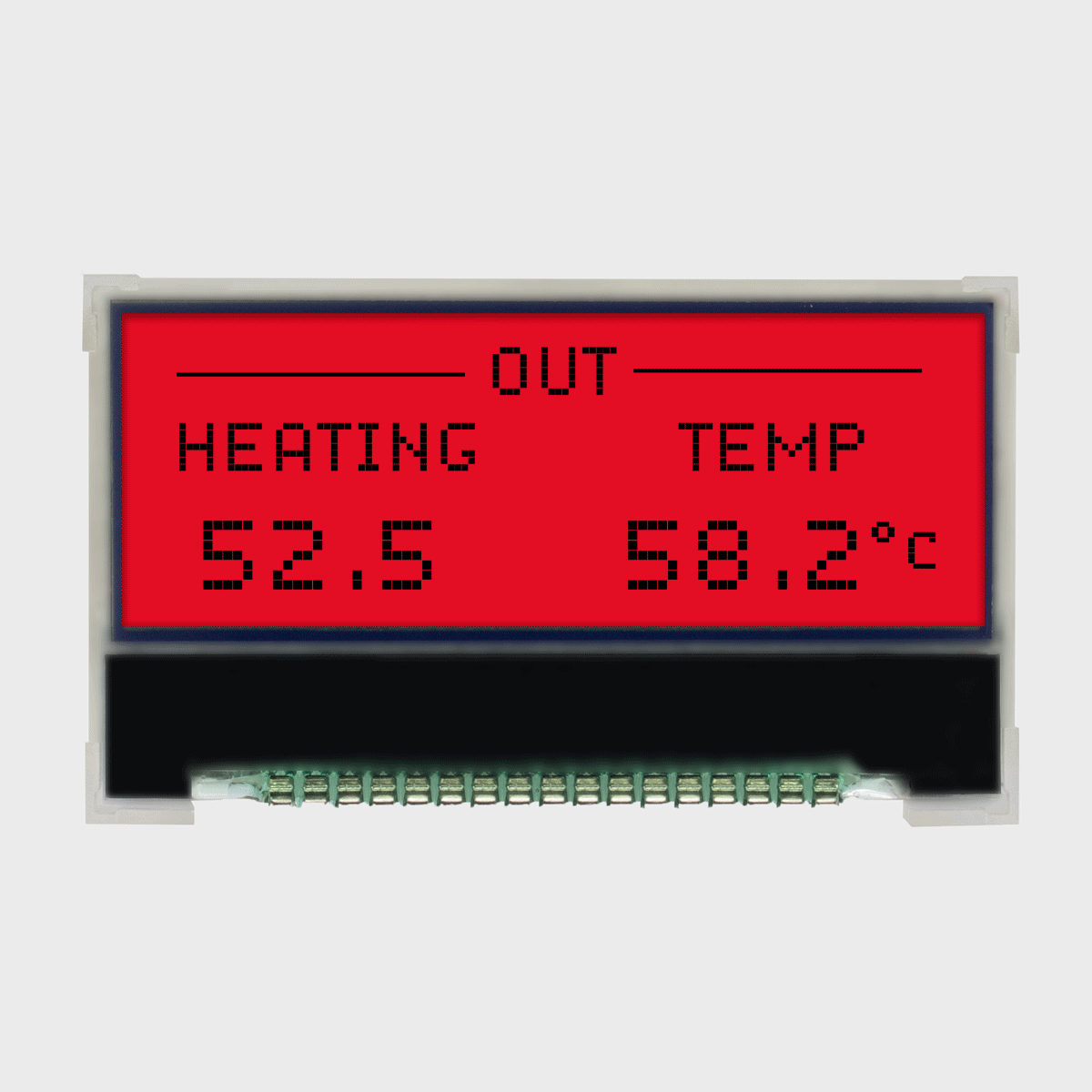 128X32 Graphic COG LCD | FSTN+ Display with RGB Backlight