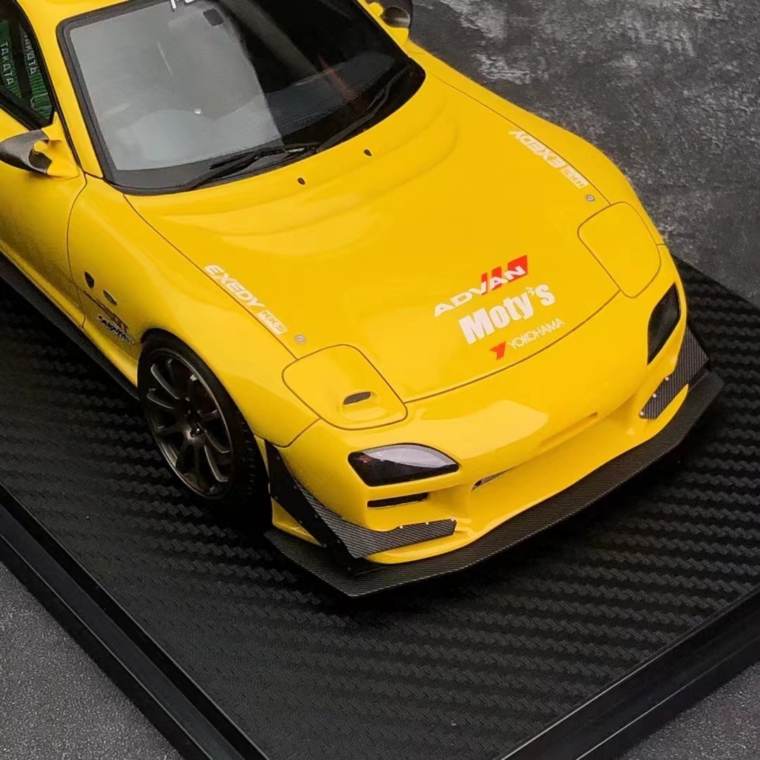 1/18 Ignition Model Mazda FEED RX-7 (FD3S) Yellow Resin Car Model