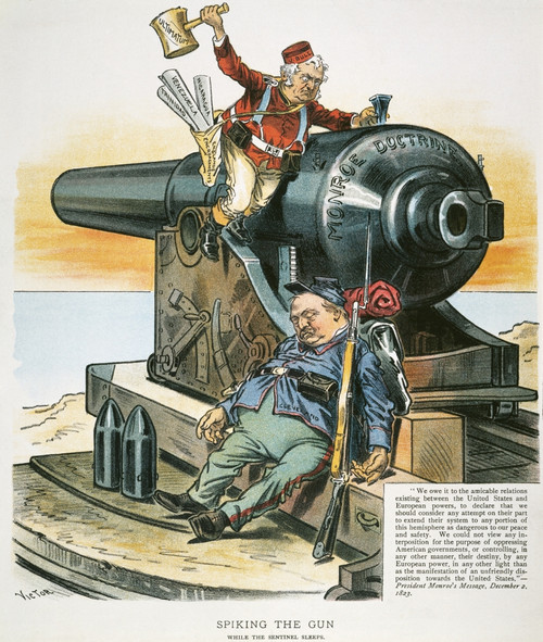 Venezuela Boundary, 1895. /Nan 1895 American Cartoon By F. Victor