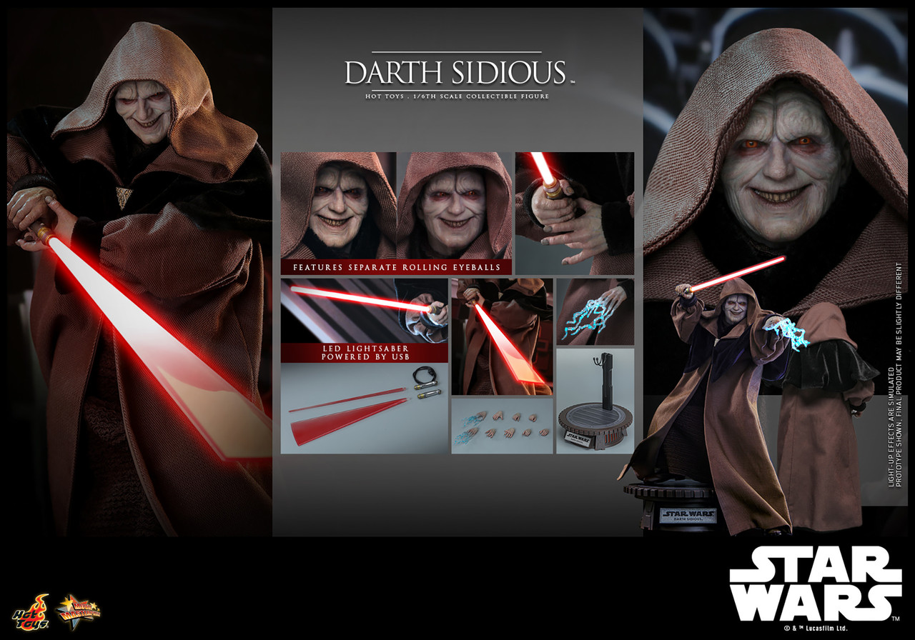 Hot Toys 1/6 Darth Sidious ROTS Figure
