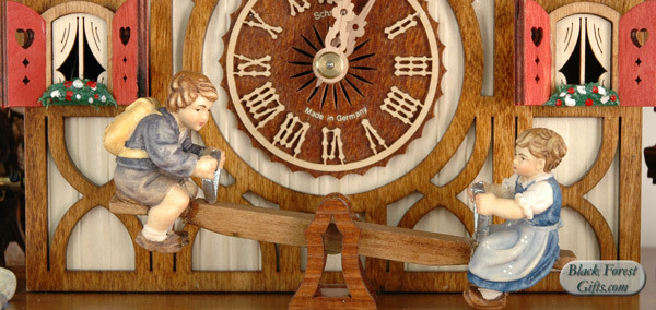 8TMT2683-9 Anton Schneider 8 Day See Saw Cuckoo Clock