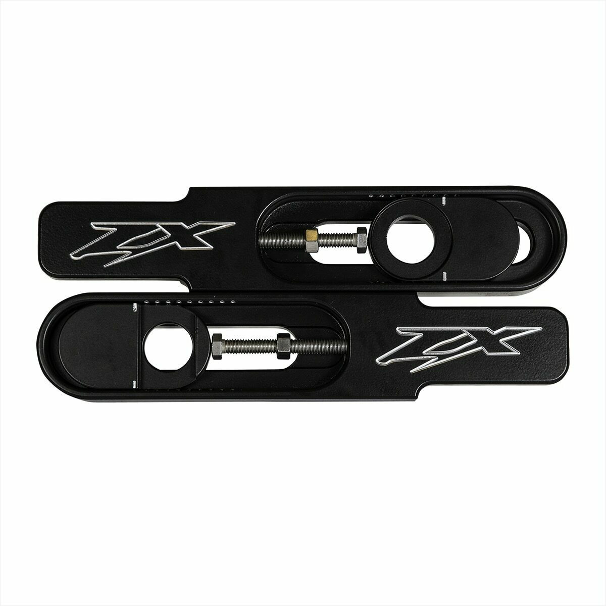 Kawasaki ZX-7R Swingarm Extensions - Black Finish - Engraved