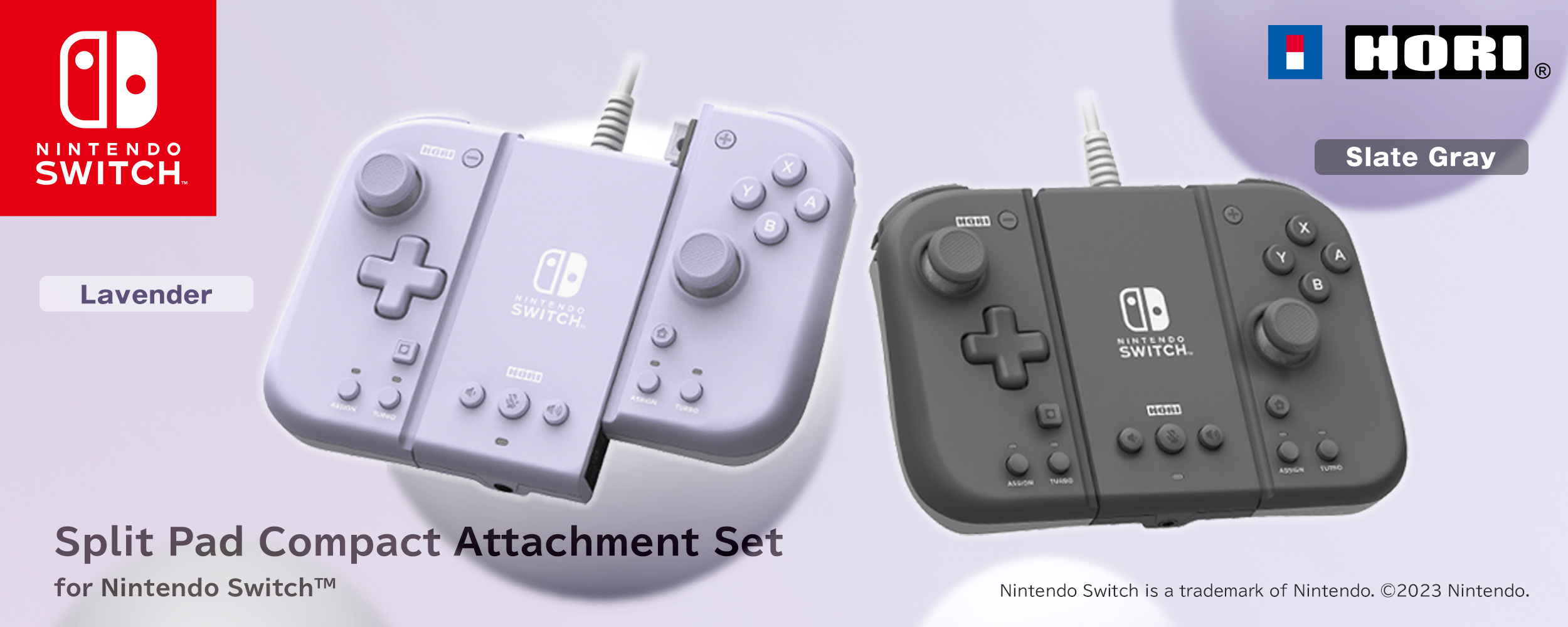 Split Pad Compact Attachment Set (Slate Gray) for Nintendo Switch