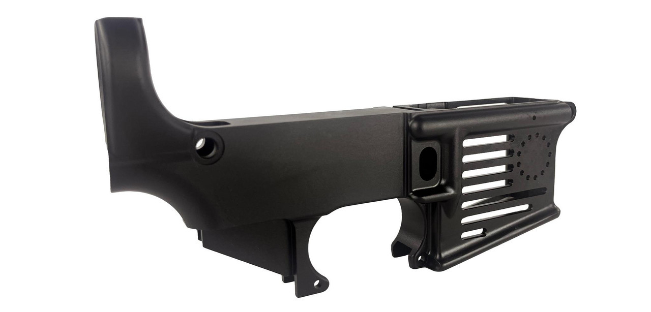 Betsy Ross Skeletonized 80% Lower - Raw Finish