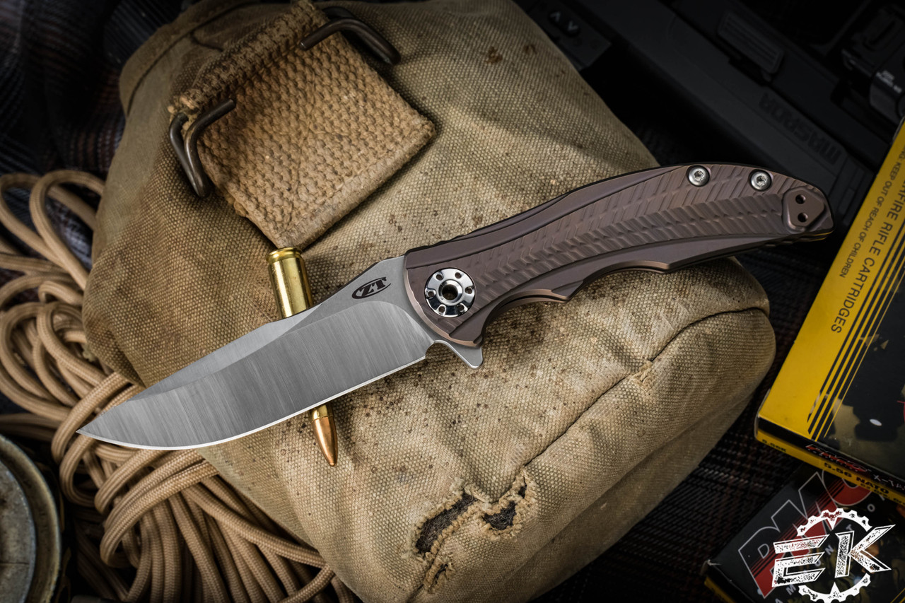 Zero Tolerance/RJ Martin 0609 Flipper Knife Bronze Titanium (3.4