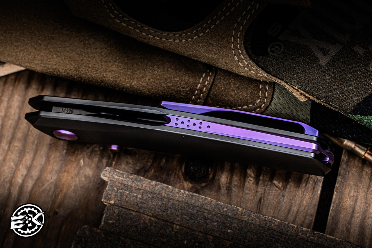 Poikilo Blade VK-Zen Knife Titanium Purple Accents 3.4