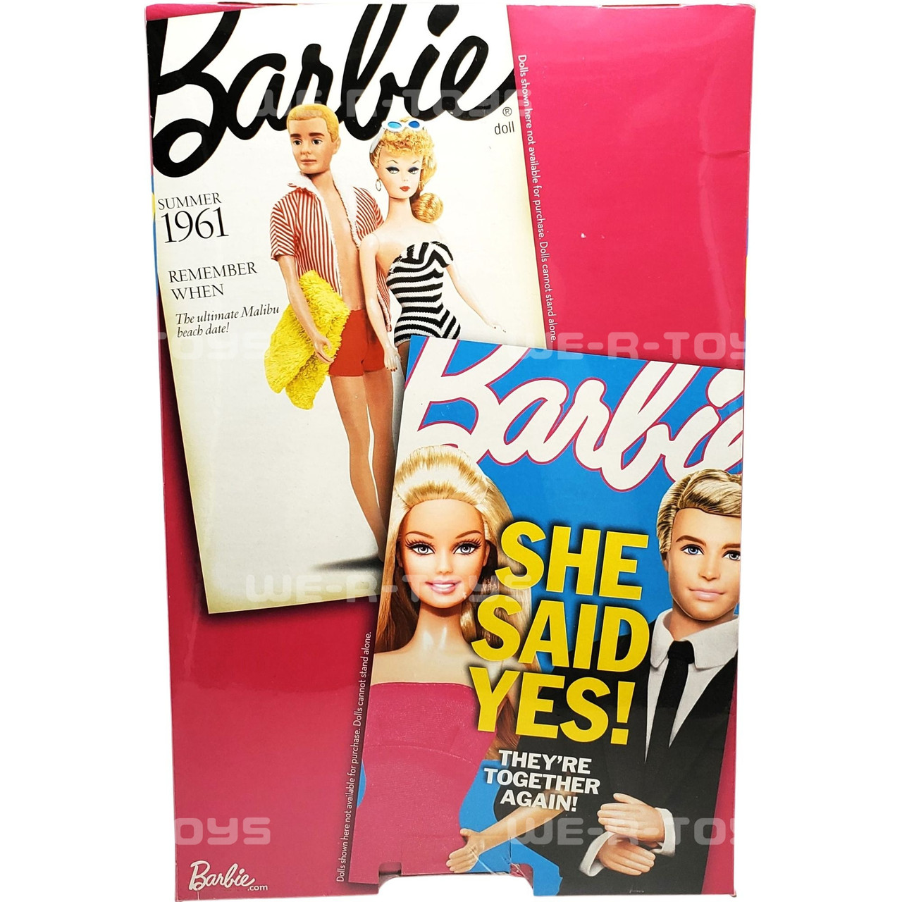 She Said Yes Barbie and Ken 2 Doll Giftset 2010 Mattel T7431