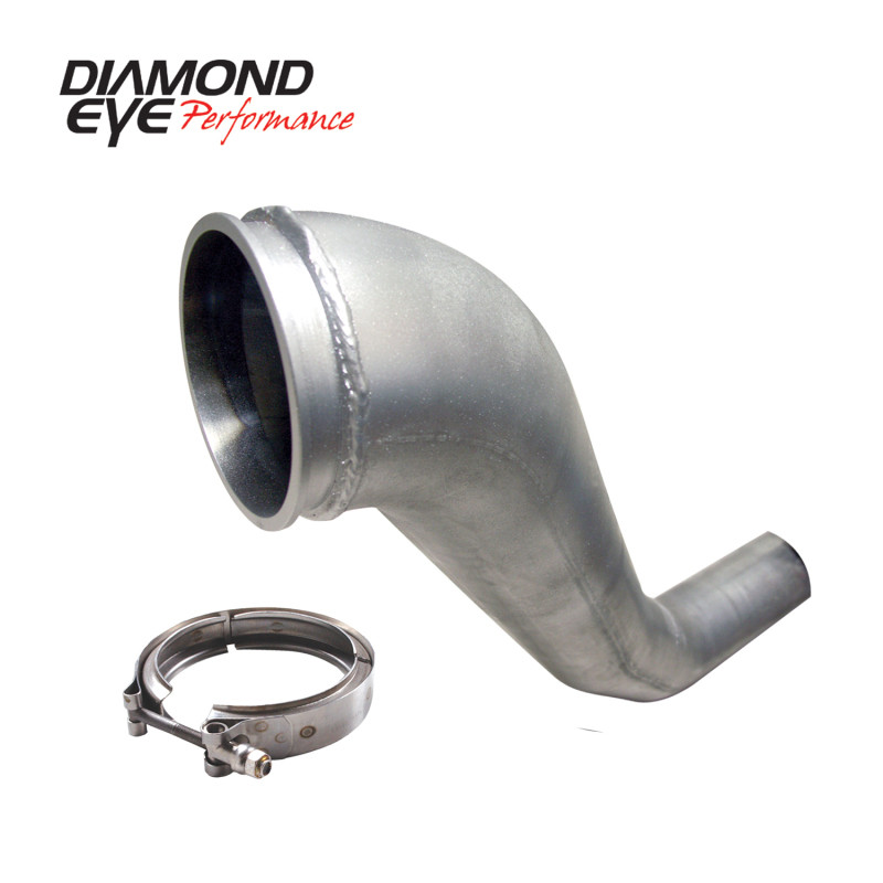 Diamond Eye KIT 94-02 Ram 5.9 Diesel 4in HX40 Downpipe W/ V-Band