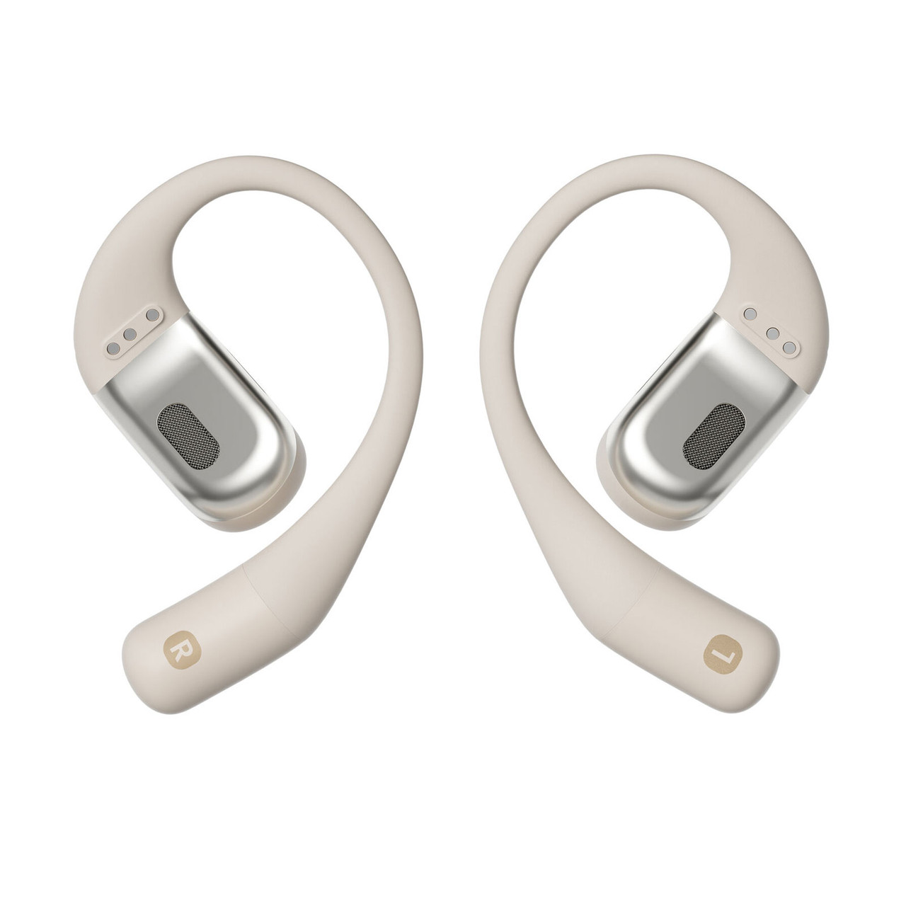 SHOKZ OpenFit Beige Open-Ear Earbuds with Charging Case (T910-ST