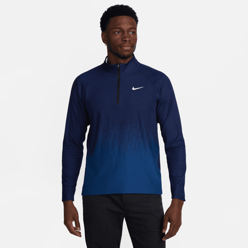 Nike M NK TOUR Dri-Fit ADV HZ TOP / Colour: BLACK/BLACK/WHITE