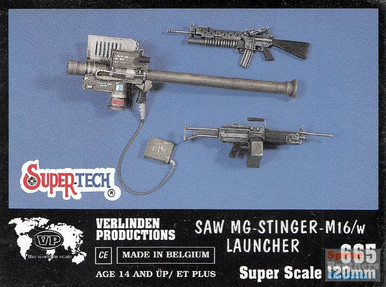 VER0665 120mm Verlinden SAW / MG-Stinger / M16 with Launcher