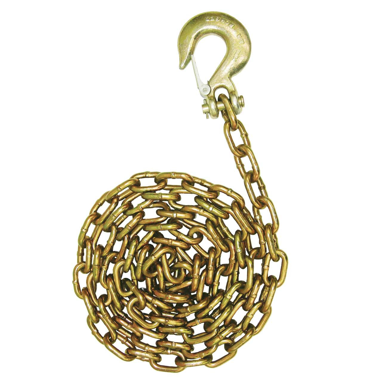 Clevis Grab Hook Carrier Safety Chain 5/16-Inch by 10-Foot