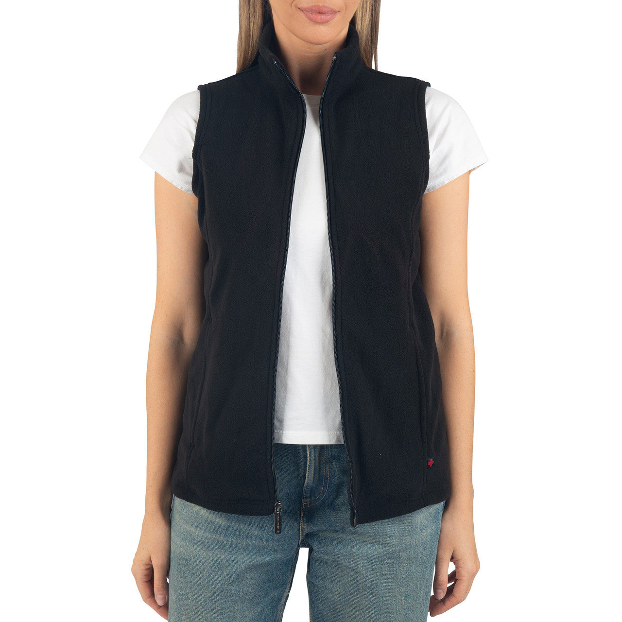 Alpine Swiss Cindy Womens Polar Fleece Vest Zip Up Lightweight