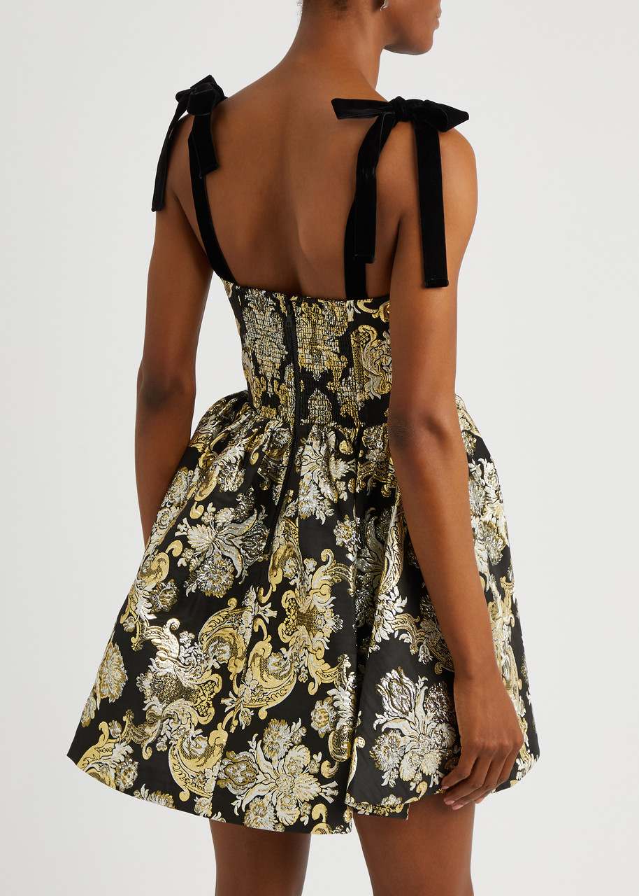 ALICE + OLIVIA Fay brocade mini dress | Harvey Nichols